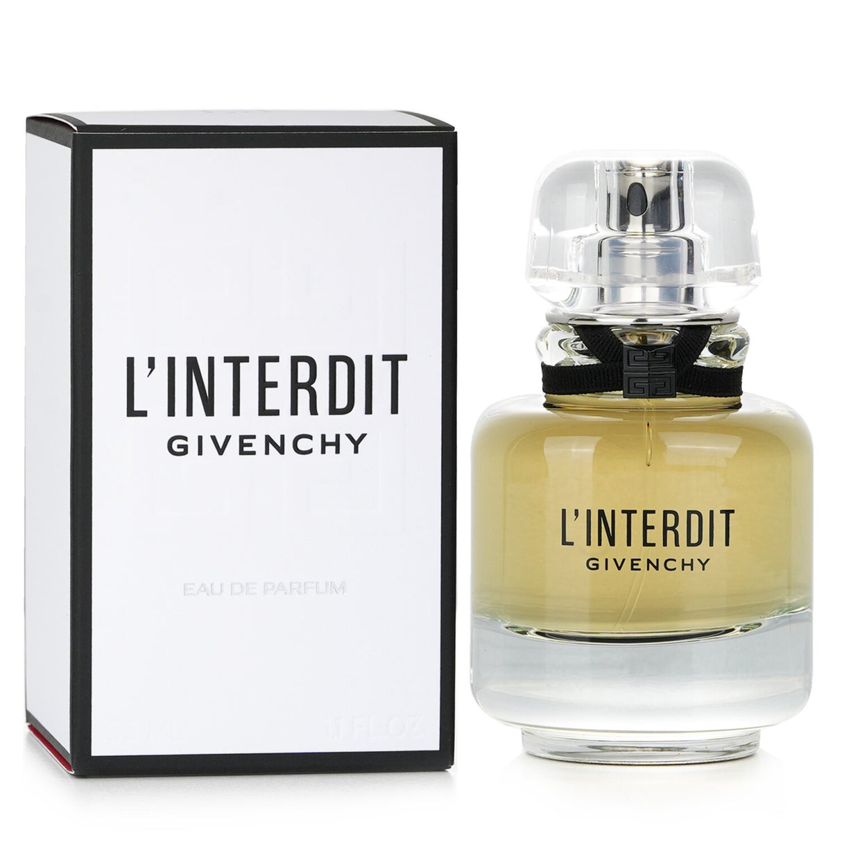 Givenchy L'Interdit Eau De Parfum Spray 35ml, an earthy floral scent with notes of orange blossom, jasmine, and tuberose.