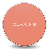 Clarins Joli Blush #07 Cheeky Peach, a pH-reactive blush for a customizable, enduring flush, infused with Hazelnut oil.