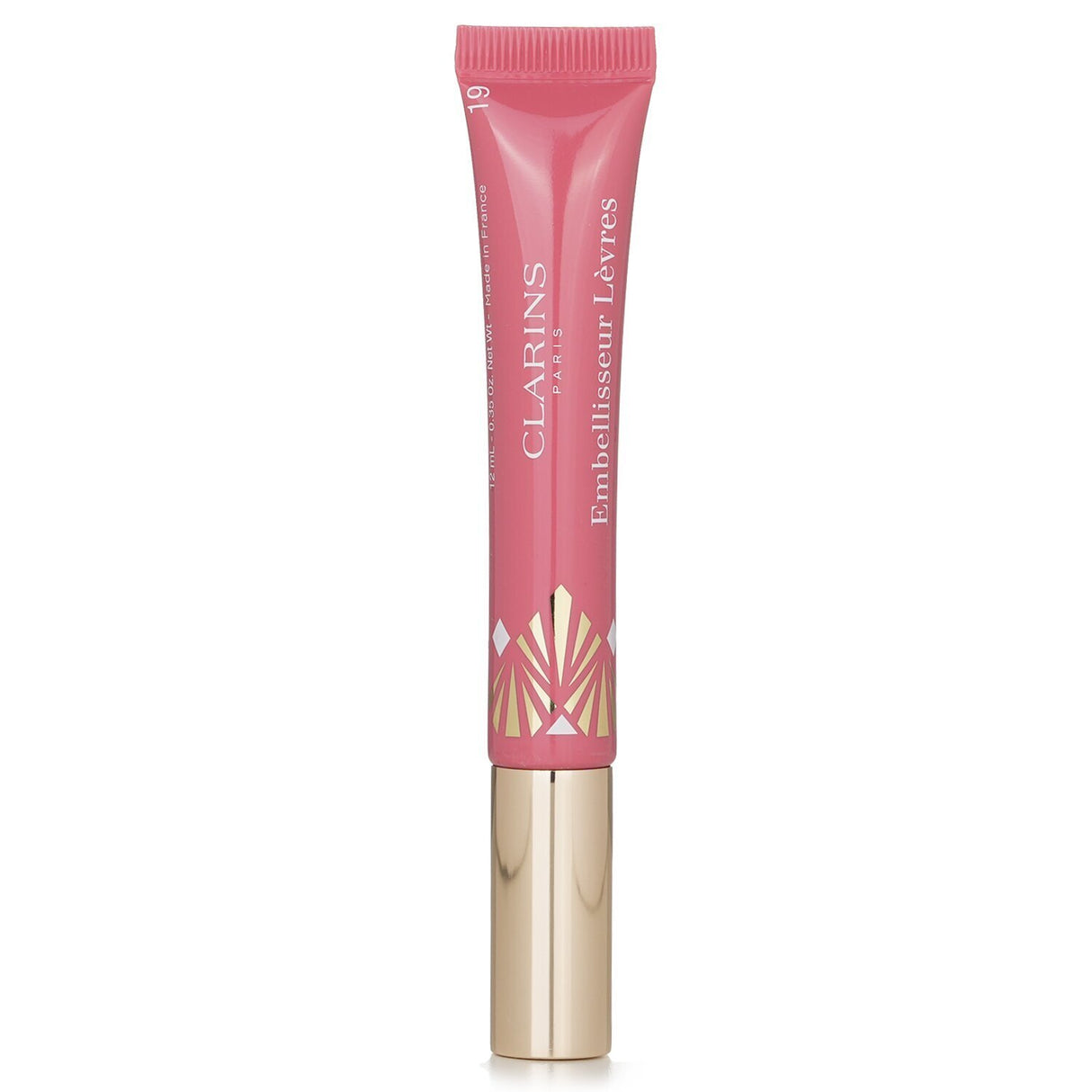 Clarins Natural Lip Perfector #19 Intense Smoky Rose, a nourishing 12ml lip treatment for a glossy, radiant finish.