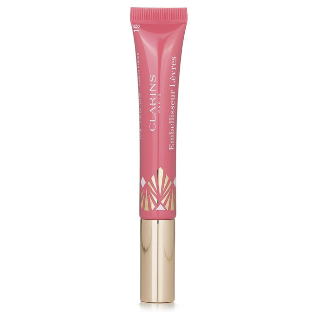 Clarins Natural Lip Perfector #19 Intense Smoky Rose, a nourishing 12ml lip treatment for a glossy, radiant finish.