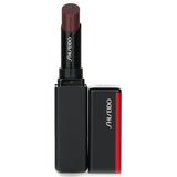 Shiseido ColorGel LipBalm in Juniper: lightweight balm with sheer cocoa color, glossy finish, and lasting hydration.