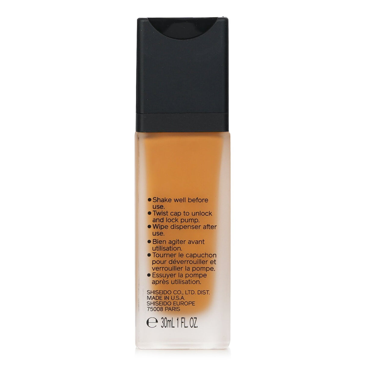 Shiseido Synchro Skin Foundation SPF 30 in #420 Bronze, a hydrating, long-wearing foundation for a natural, flawless look.