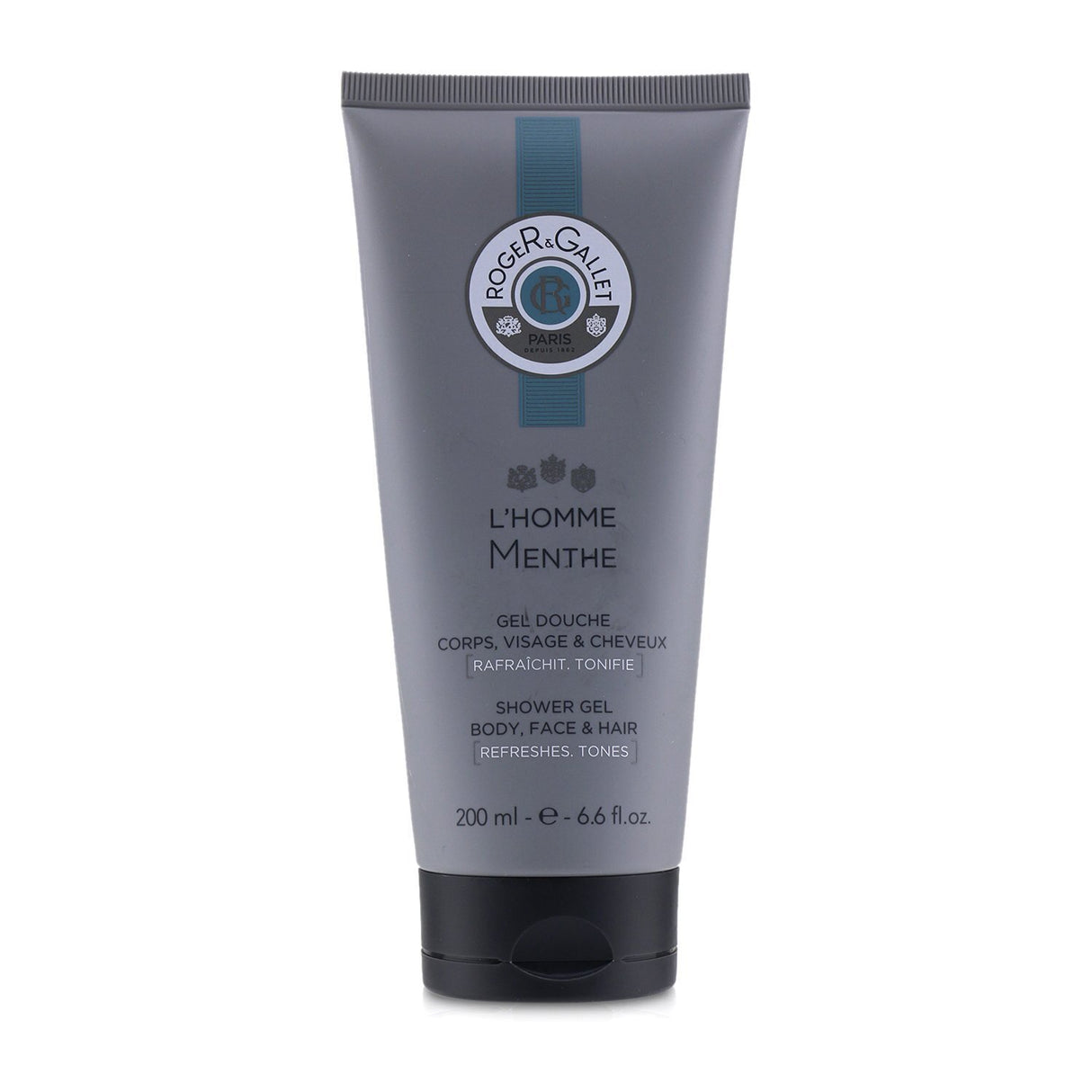 Refreshing all-in-one shower gel for men, enriched with aloe vera, mint, and spices for a revitalizing, aromatic cleanse.