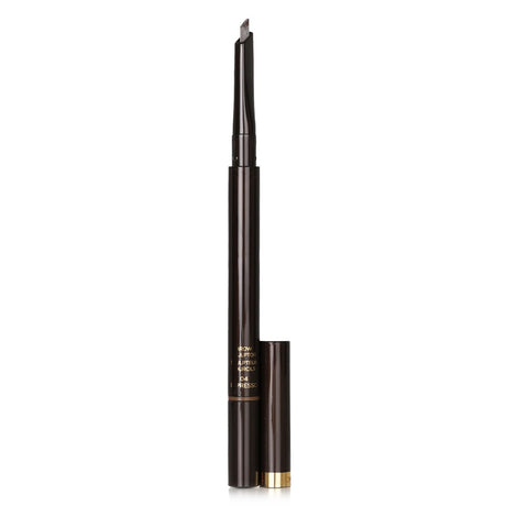 Tom Ford Brow Sculptor #04 Espresso, double-ended pencil with calligraphy tip and brush for precise, defined brows.