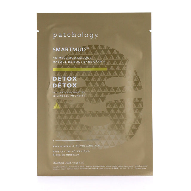 Detoxifying mud mask featuring volcanic ash, kaolin clay, and activated charcoal for clear, radiant skin.