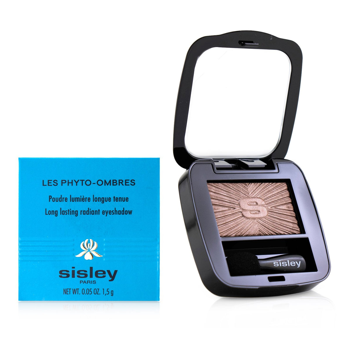 Luminous #20 Silky Chestnut eyeshadow by Sisley, featuring a long-wearing, extra-sensory texture for sensitive eyes.