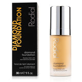 Rodial Diamond Foundation #40 in 30ml, luminous formula with diamond powder, blurs imperfections for radiant skin.