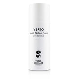 Lightweight VERSO Daily Facial Fluid for youthful skin, enriched with Retinol 8, Niacinamide, and Turmeric for hydration and radiance.