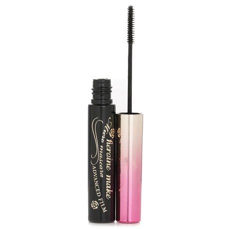 KISS ME Heroine Make Micro Mascara in Jet Black, 4.5g, offers precise application for full, curled lashes without clumping.