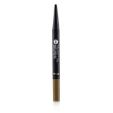 KISS ME Heavy Rotation Eyebrow Pencil in #04 Natural Brown, dual-ended for precise, natural-looking, and nourishing brows.