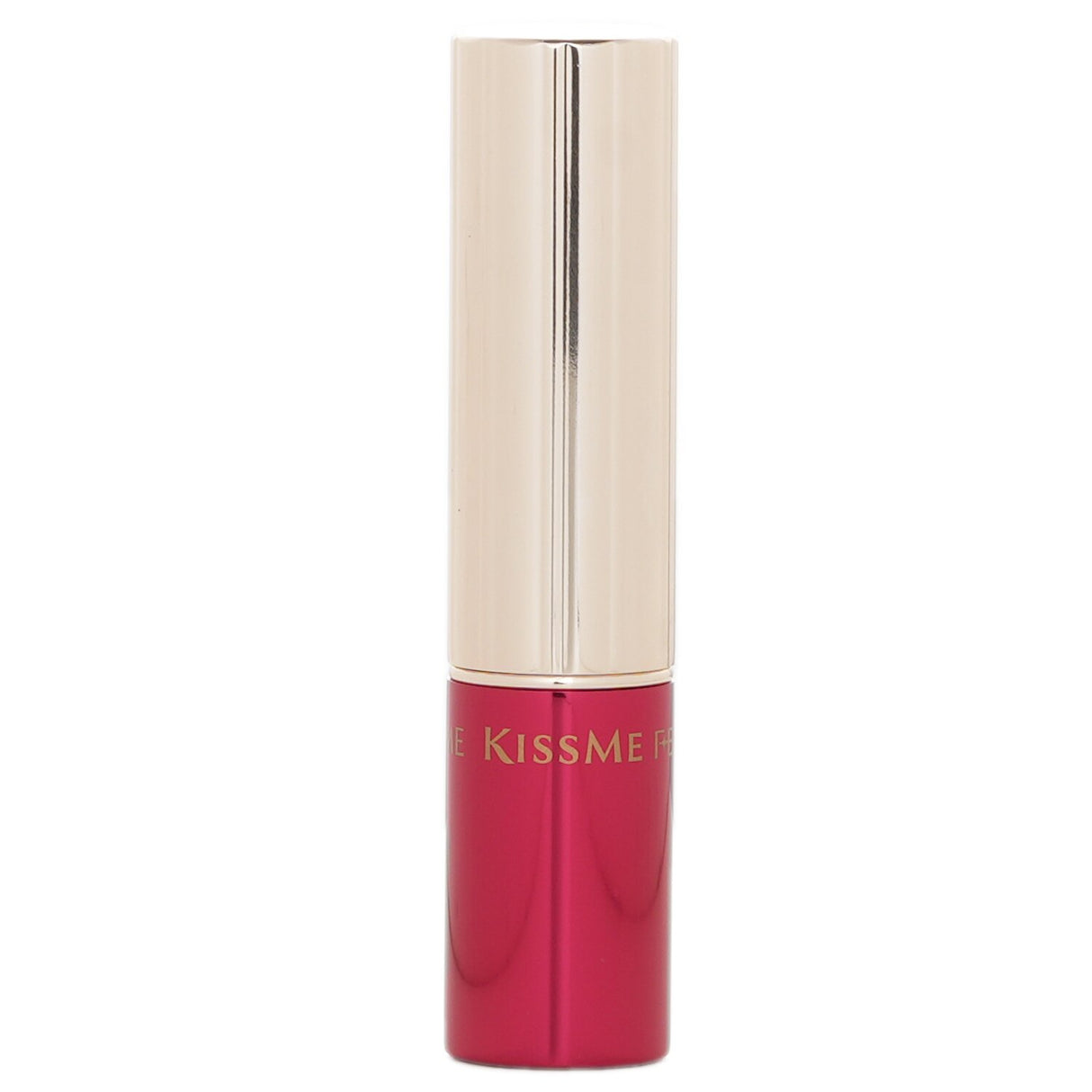 KISS ME FERME W Color Double Rouge #08, a dual-layer 3D lipstick for volumized, glossy, and moisturizing lips.