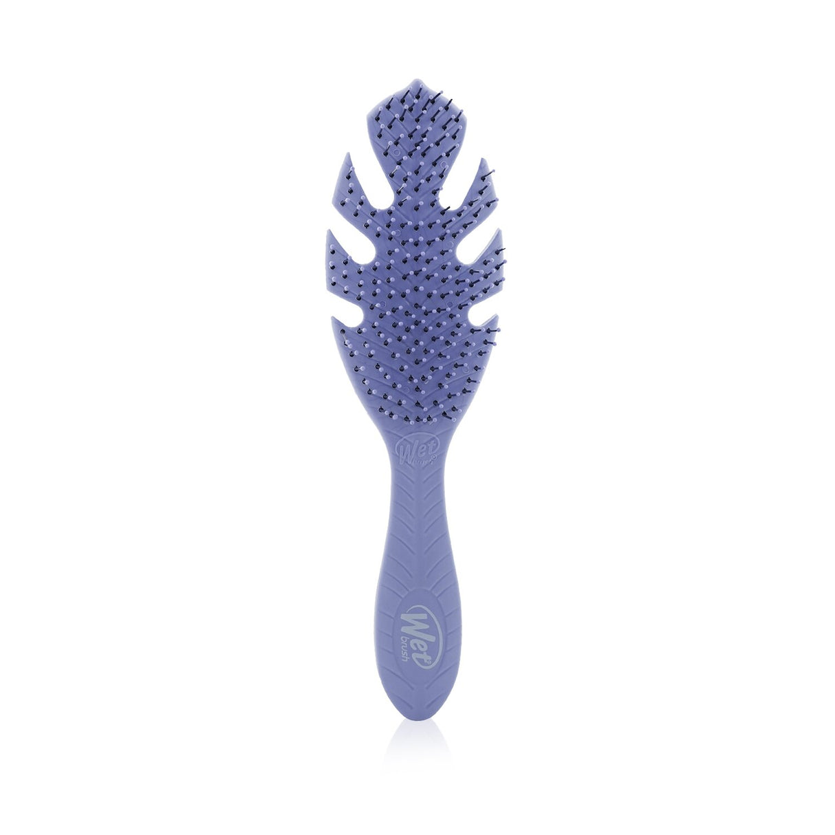 Eco-friendly Lavender detangler brush with ultra-soft bristles for pain-free detangling and minimal hair breakage.