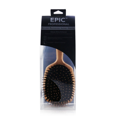 Wet Brush Pro Epic Deluxe Shine Enhancer in Rose Gold, designed for gentle detangling and adding shine to all hair types.