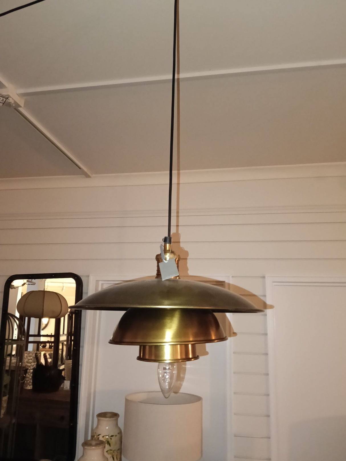 Hanging Pendant - Antique Brass - 355mm