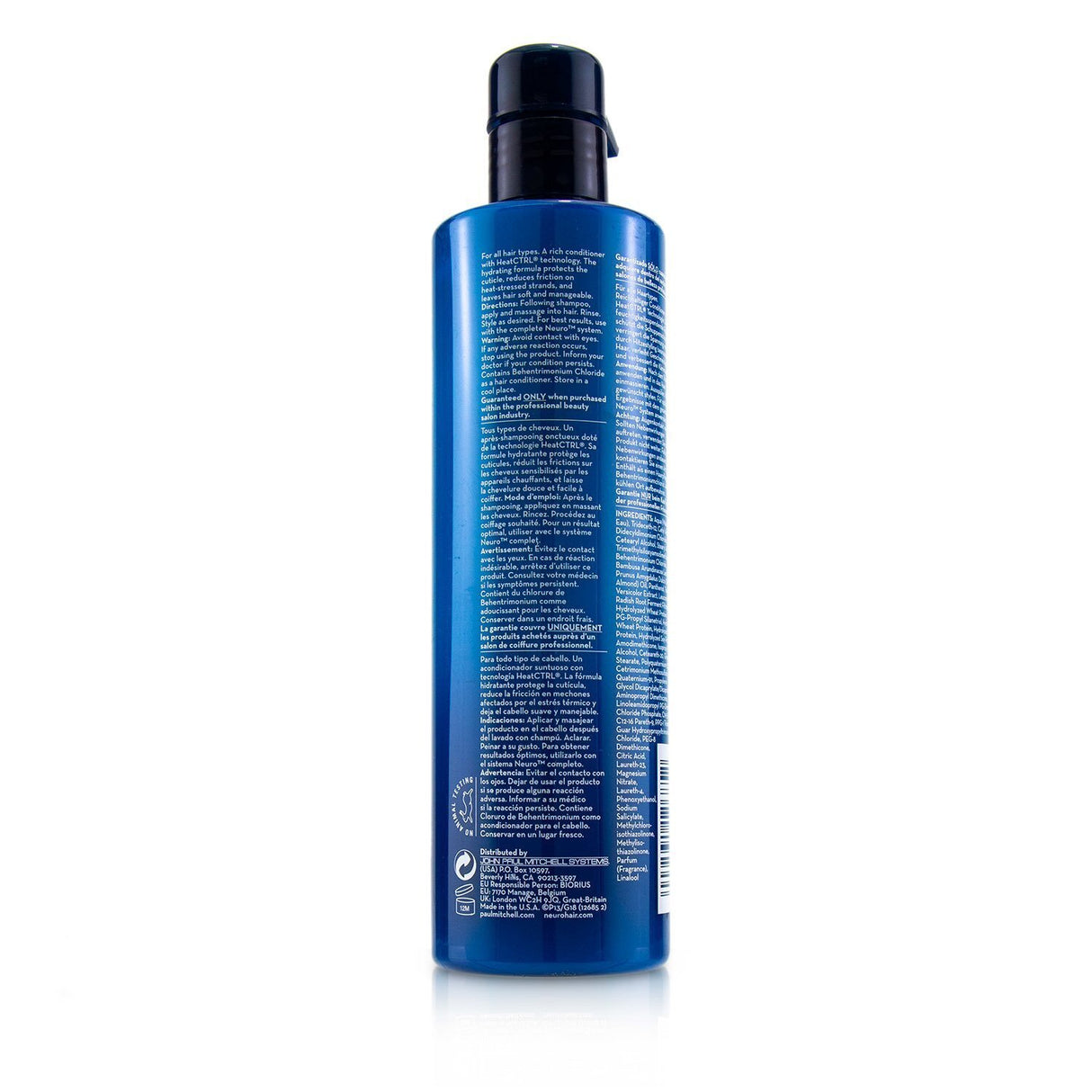 Paul Mitchell Neuro Care Rinse HeatCTRL Conditioner, 272ml, protects hair from heat damage while hydrating and adding softness.