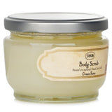 Luxurious Green Rose body scrub with Dead Sea Salt, natural oils, and a refreshing scent for soft, smooth skin.