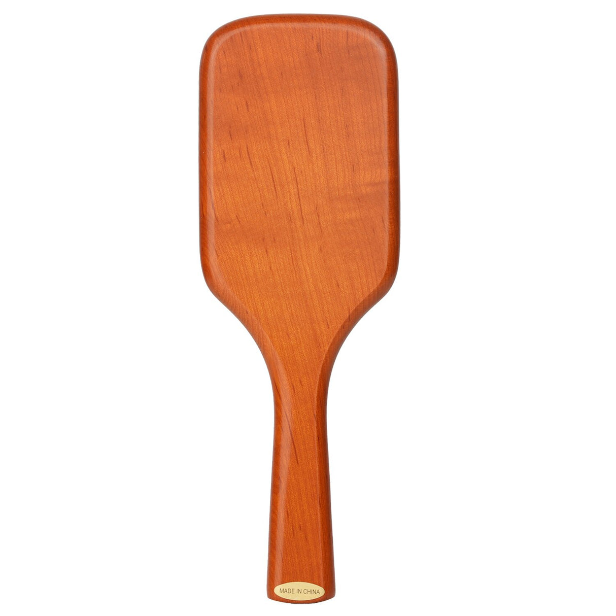 Aveda Wooden Mini Paddle Brush featuring a unique bristle design for effective drainage and eco-friendly hair care.