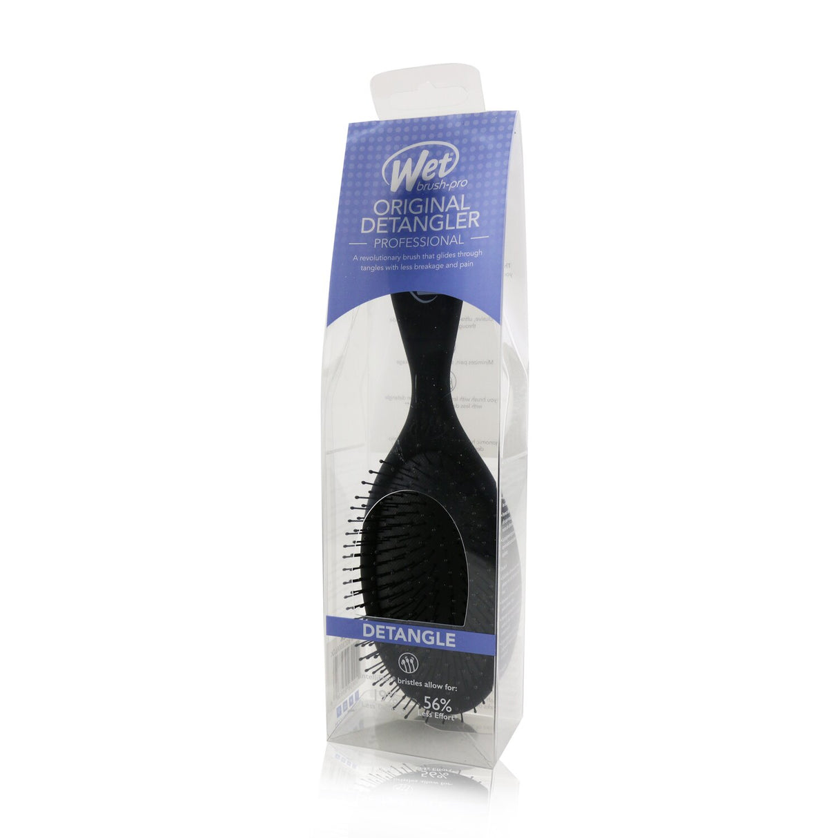 Wet Brush Original Detangler in black, featuring IntelliFlex bristles for painless detangling of all hair types.