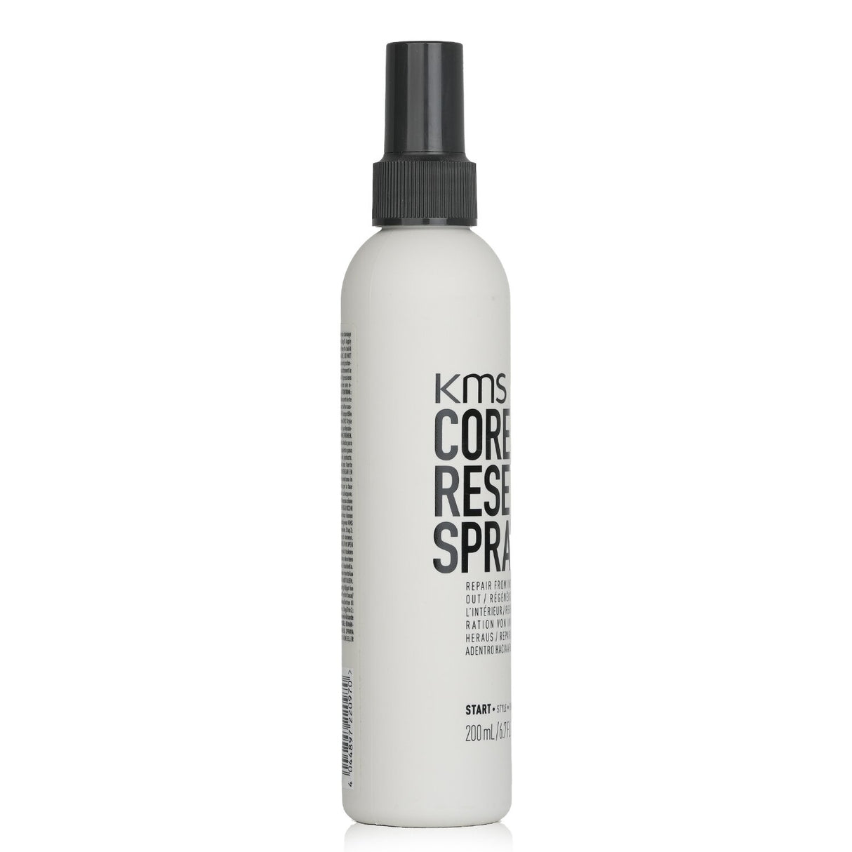 KMS California Core Reset Spray revitalizes hair with AHA formula, repairing damage and enhancing manageability for all hair types.