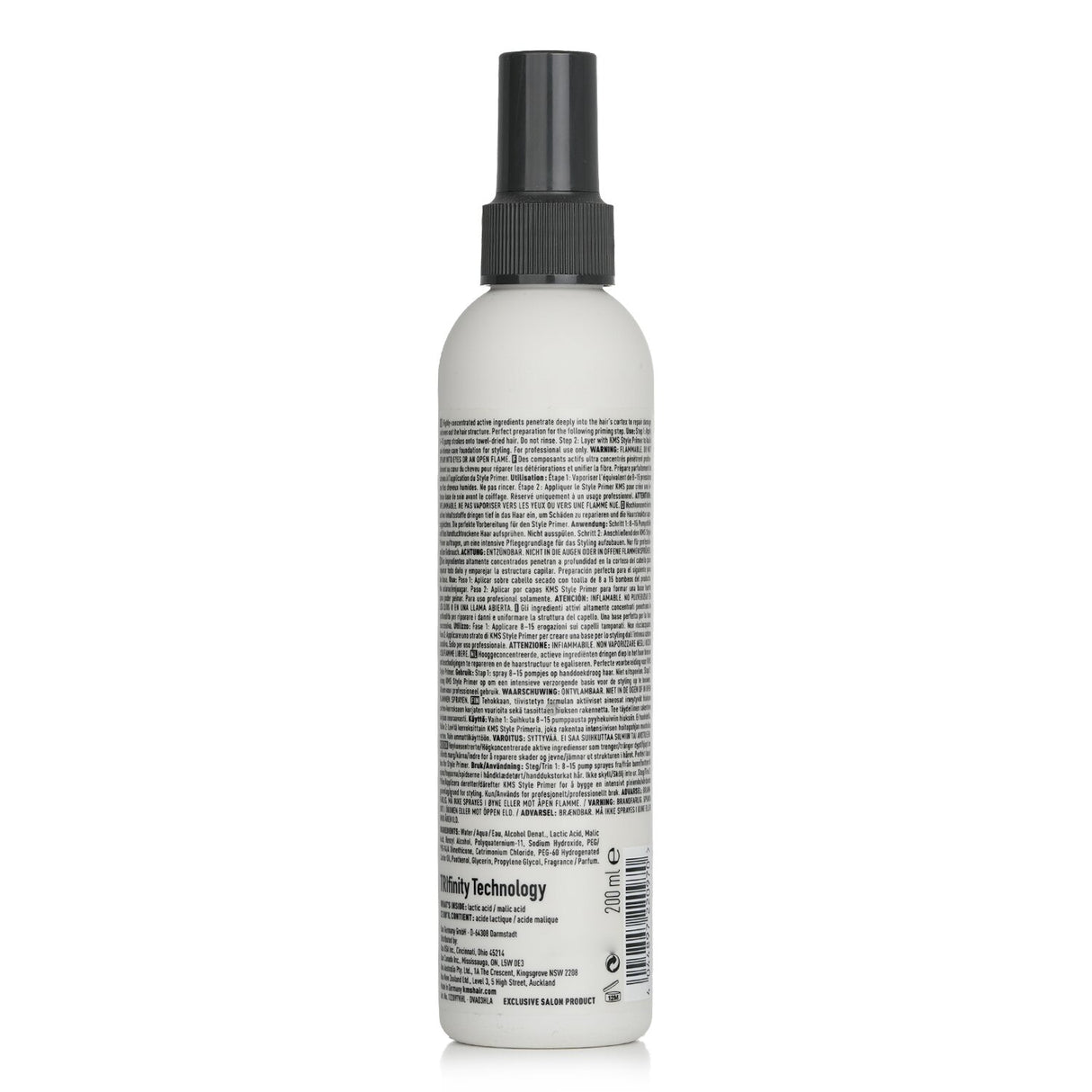 KMS California Core Reset Spray revitalizes damaged hair with deep-penetrating AHA formula for smooth, manageable locks.