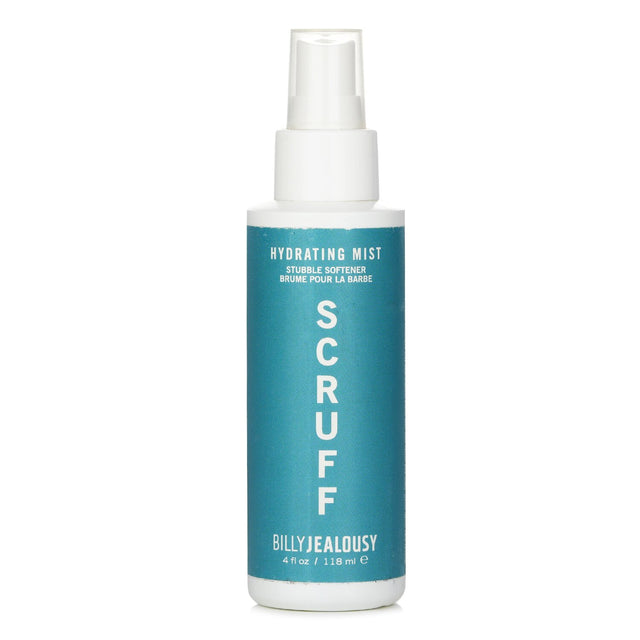 Hydrating mist for men's stubble, softening scruff with vitamins and fruity extracts for a refreshed, revitalized look.