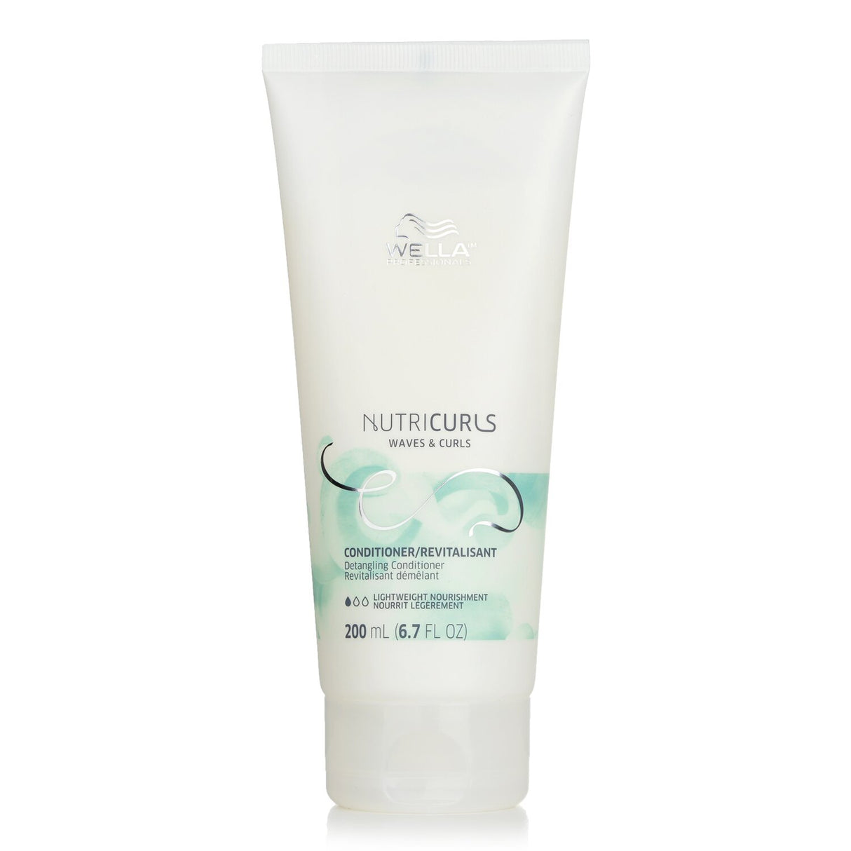 Wella Nutricurls Detangling Conditioner, 200ml: nourishes, detangles, and enhances curls with frizz control for 72 hours.