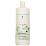 Wella Nutricurls Shampoo, 1000ml, nourishes textured waves with a sulfate-free formula for soft, defined, frizz-free hair.