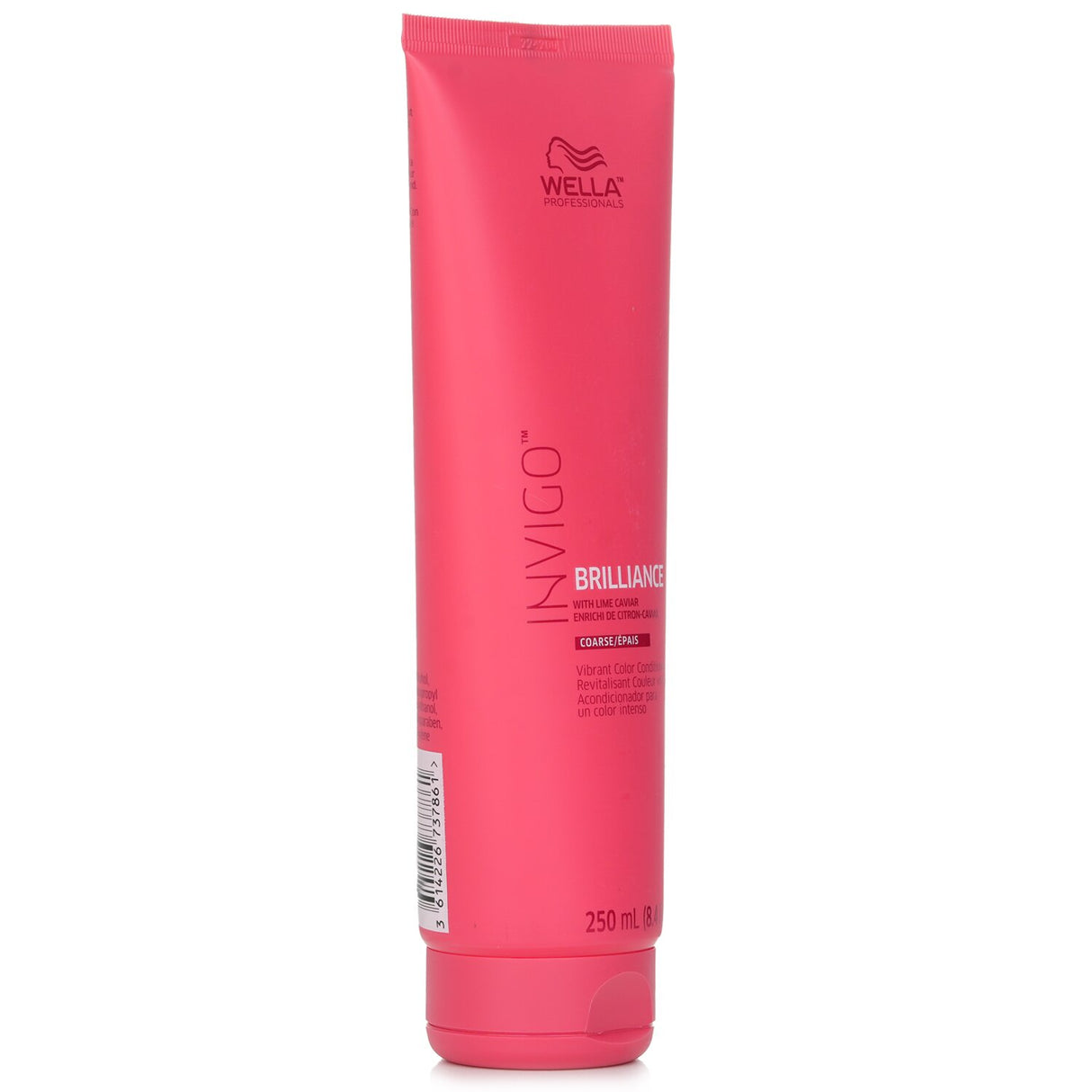 Wella Invigo Brilliance Conditioner for coarse hair enhances color vibrancy, softens, and nourishes with Lime Caviar.