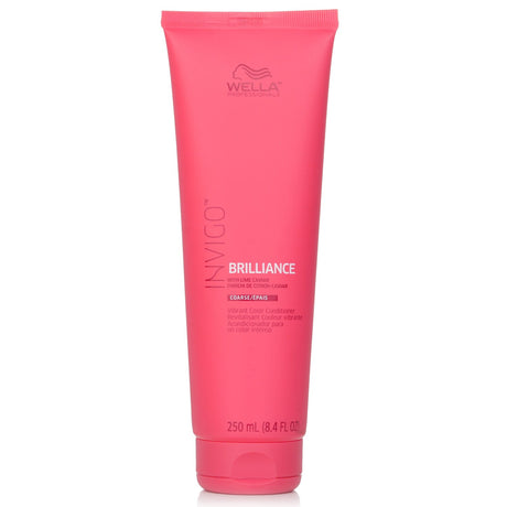 Wella Invigo Brilliance Conditioner for coarse hair, enhancing color vibrancy with nourishing ingredients and moisture.