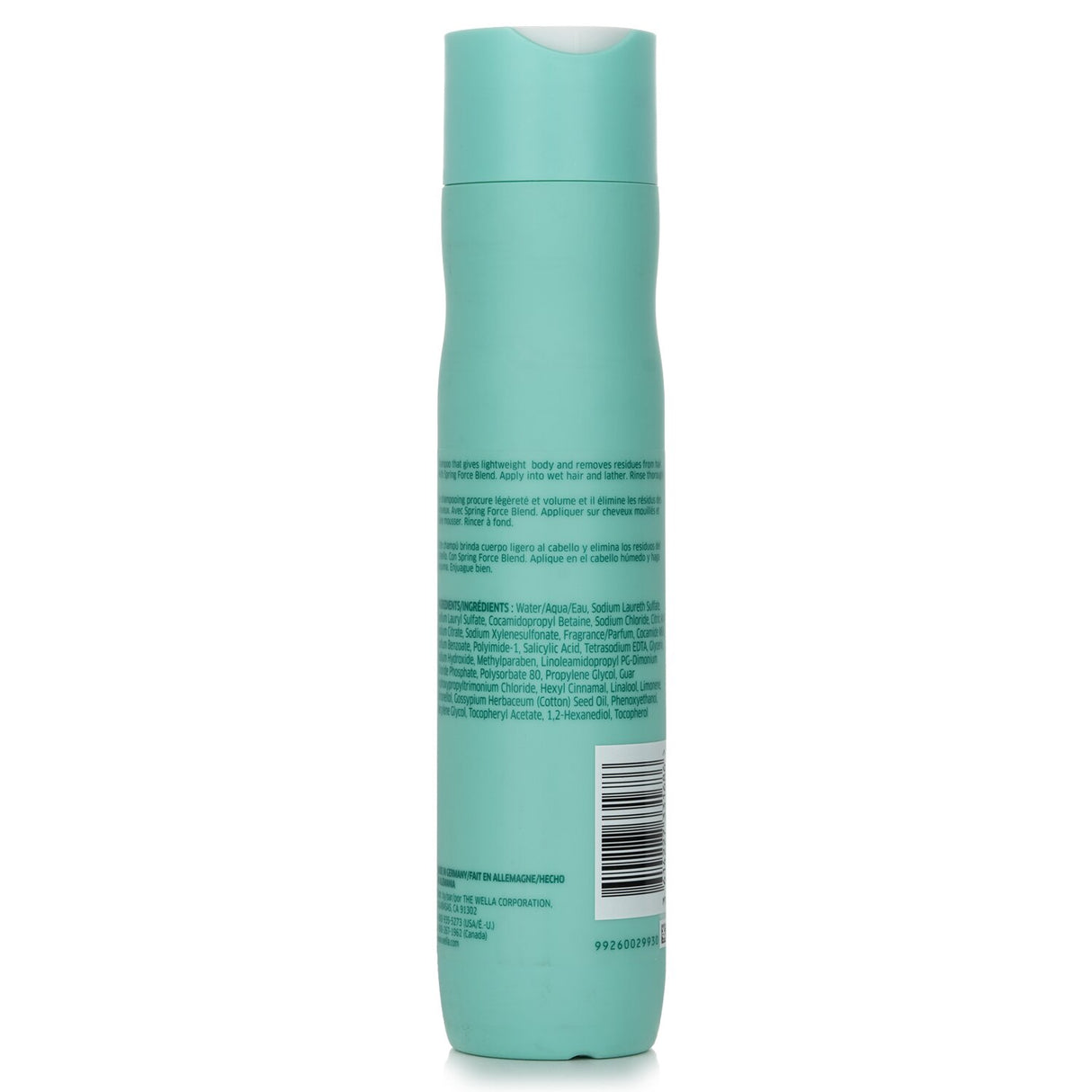 Wella Invigo Volume Boost Shampoo 300ml: lightweight formula for fine hair, enhances volume and shine without residue.