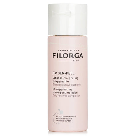 Filorga Oxygen-Peel Micro-Peeling Lotion 150ml for daily exfoliation, hydrating, and rejuvenating all skin types.