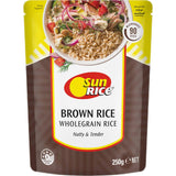 Sunrice Microwave Rice Brown Medium Grain Pouch 250g