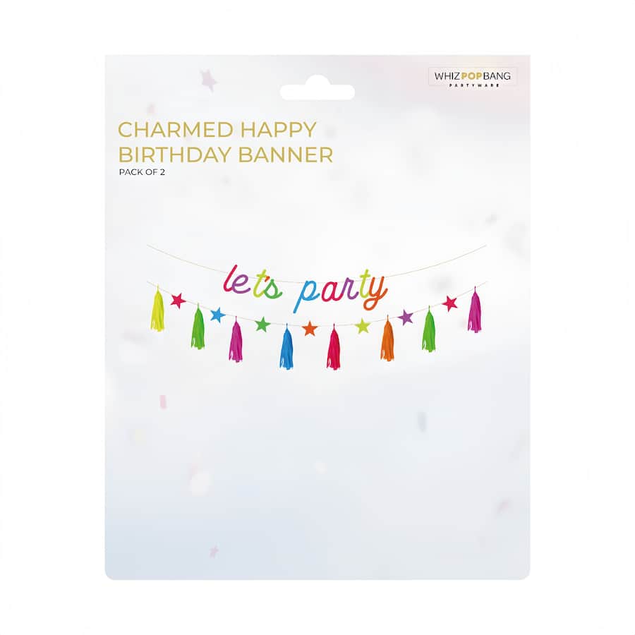 Whiz Pop Bang Banner Charmed Happy Birthday 274cm