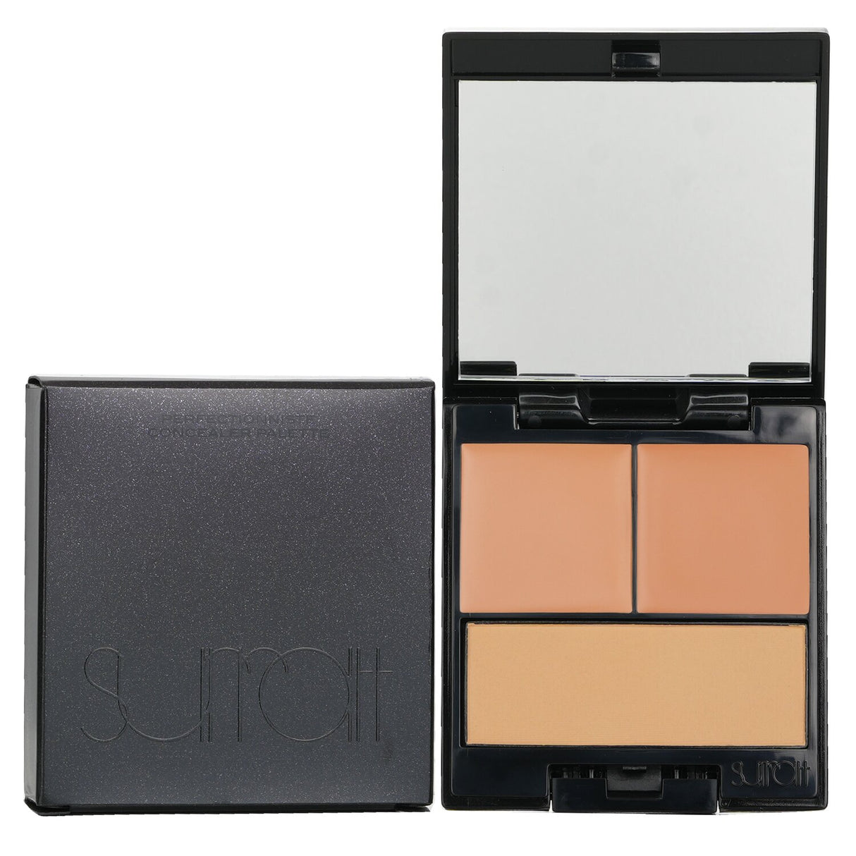 Surratt Beauty Concealer Palette #5: features two deep shades and setting powder for flawless, long-lasting coverage.