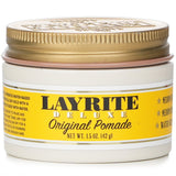 Layrite Original Pomade - versatile medium hold, medium shine hair product with fresh vanilla scent, perfect for stylish men's grooming.