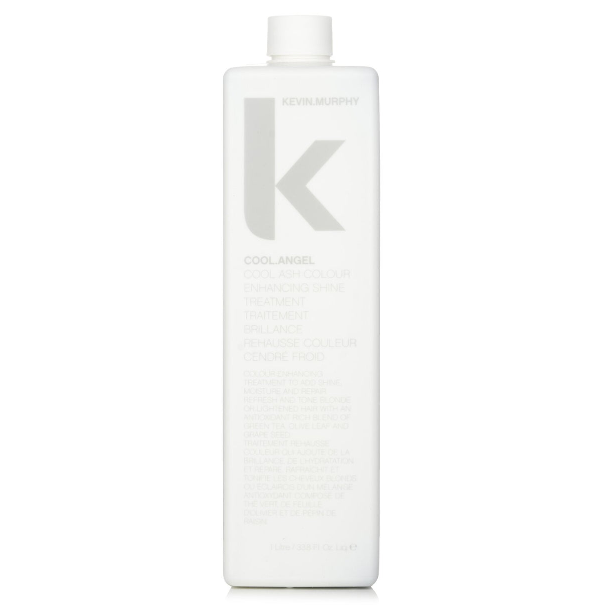 Luxurious 1000ml shine treatment enhances cool ash tones, nourishes hair, and adds moisture without sulphates or parabens.