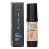 Youngblood Liquid Mineral Foundation in Ivory, 30ml, offers a flawless, natural finish with ocean minerals and botanicals.