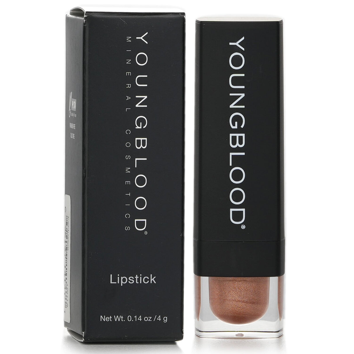 Luxurious Youngblood Exclusive Lipstick in a sleek tube, delivering vibrant color, hydration, and a comfortable, non-tacky wear.