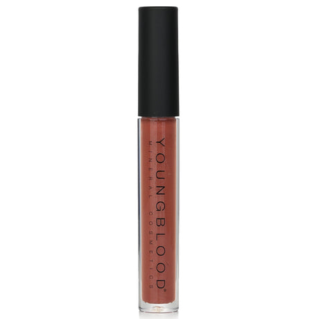 Youngblood Lipgloss in PYT, 3ml: luminous color, non-sticky formula, infused with Vitamin E for hydrated, fuller lips.