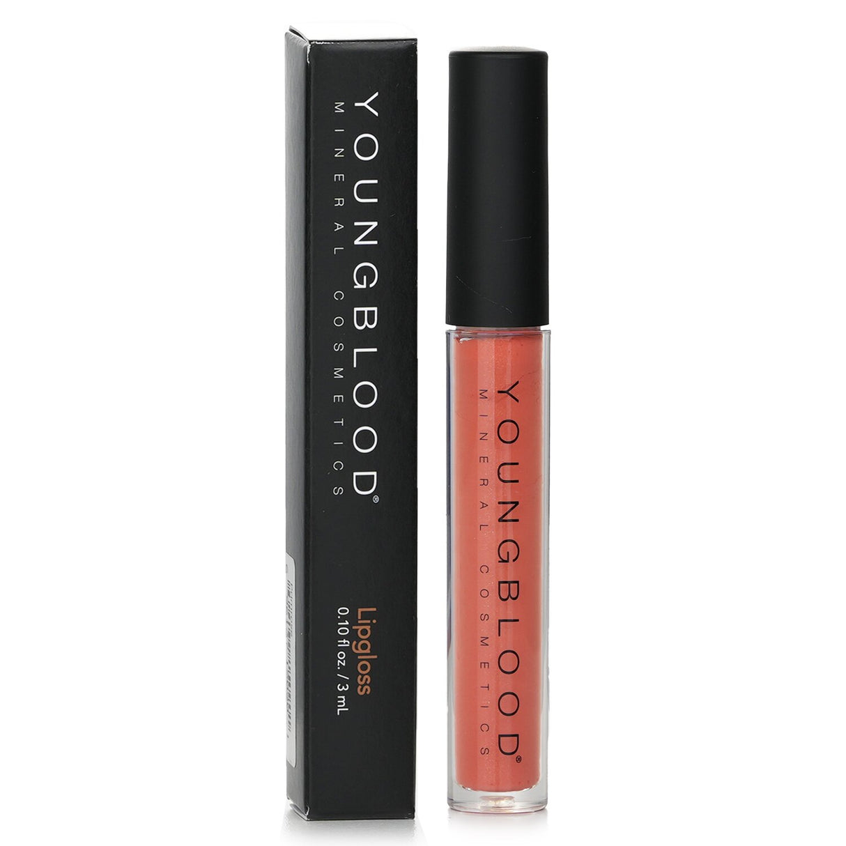 Youngblood Lipgloss in Primrose, a moisturizing formula for fuller, luminous lips, enriched with Vitamin E and natural oils.