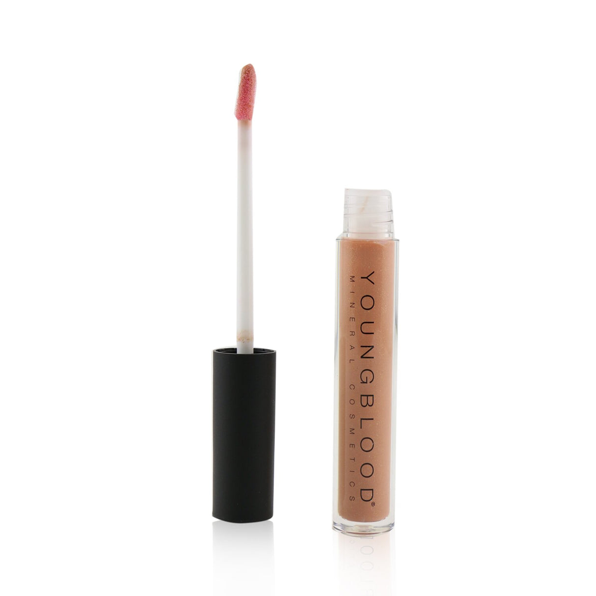 Youngblood Lipgloss in Uptown: luxurious color, moisturizing with Vitamin E, ideal for everyday wear and touch-ups.