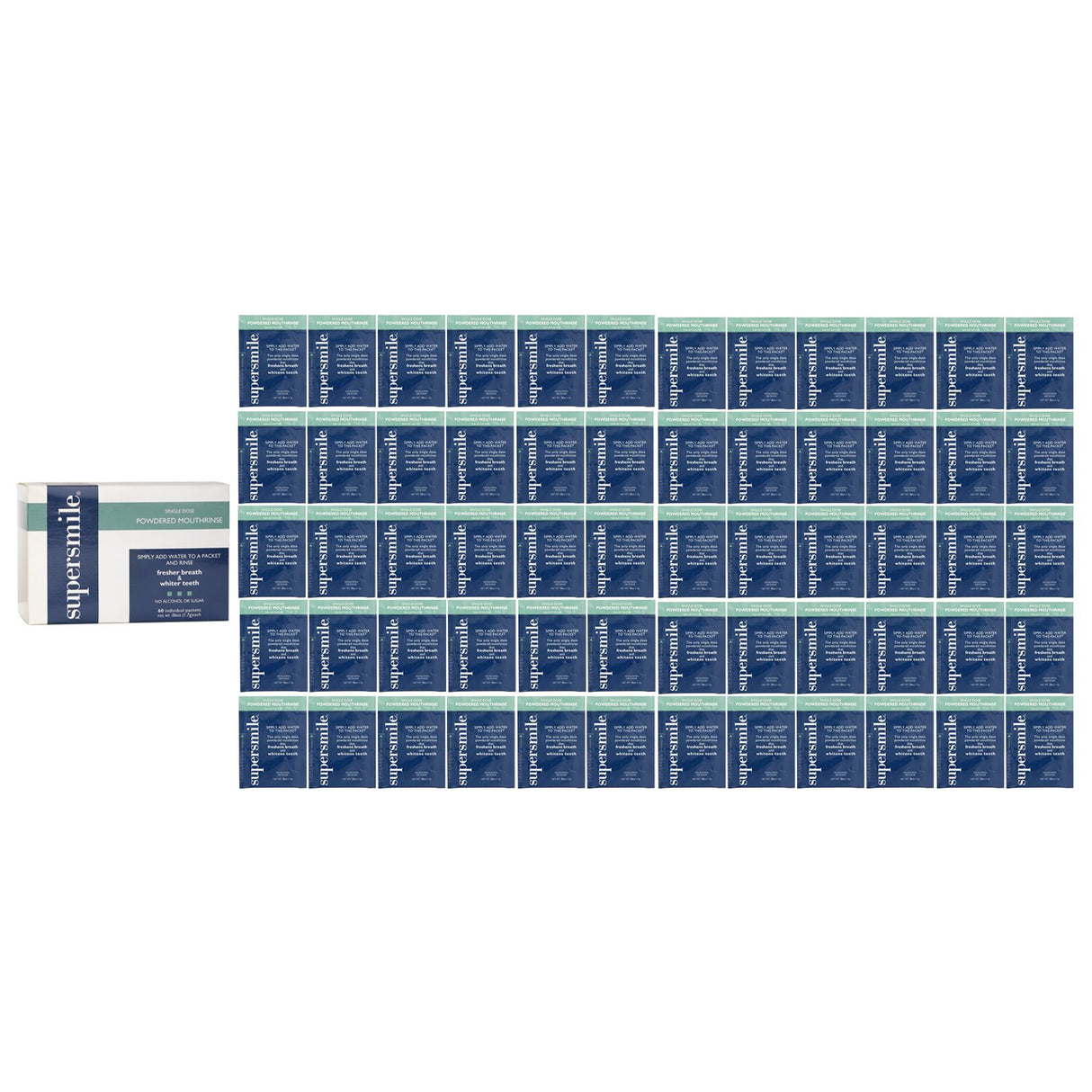 Supersmile Single Dose Powdered Mouthrinse (No Alcohol/Sugar) 60x1.7g/0.06oz
