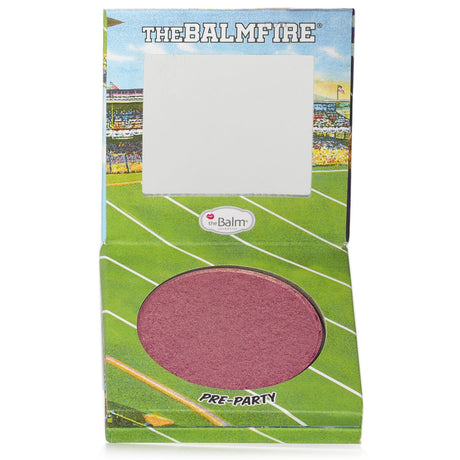 Highlighting Shadow/Blush Duo featuring vibrant purple/pink blush and gleaming pink highlight, perfect for any game day look.