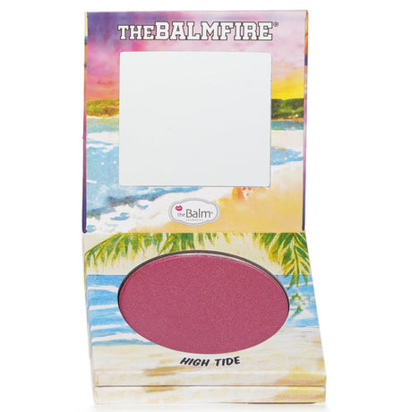 TheBalmfire Highlighting Shadow/Blush Duo in #Beach Goer with pink gold shimmer and glistening lavender shades for glowing beauty.