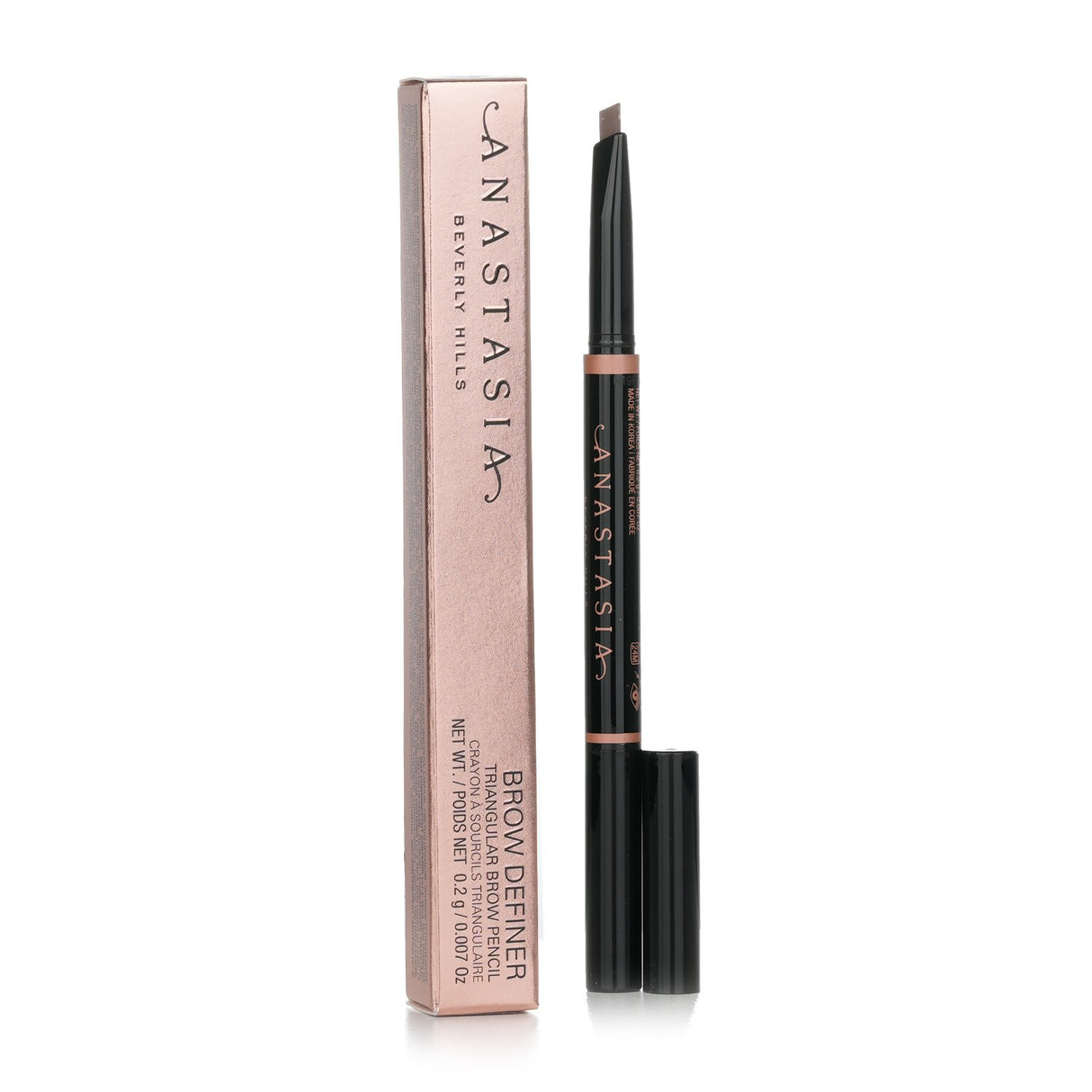 Anastasia Beverly Hills triangular brow pencil in Auburn, designed for precise brow definition and natural blending results.