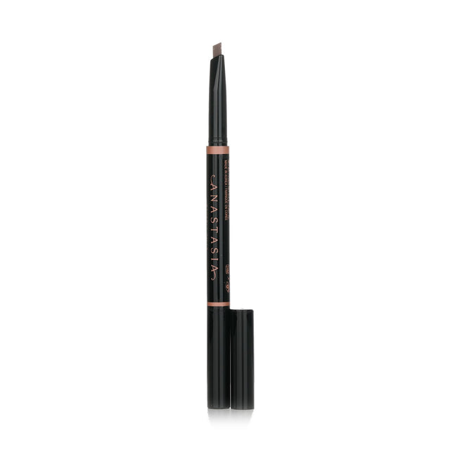 Anastasia Beverly Hills triangular brow pencil in #Auburn for defining and filling brows with a soft spoolie brush for blending.