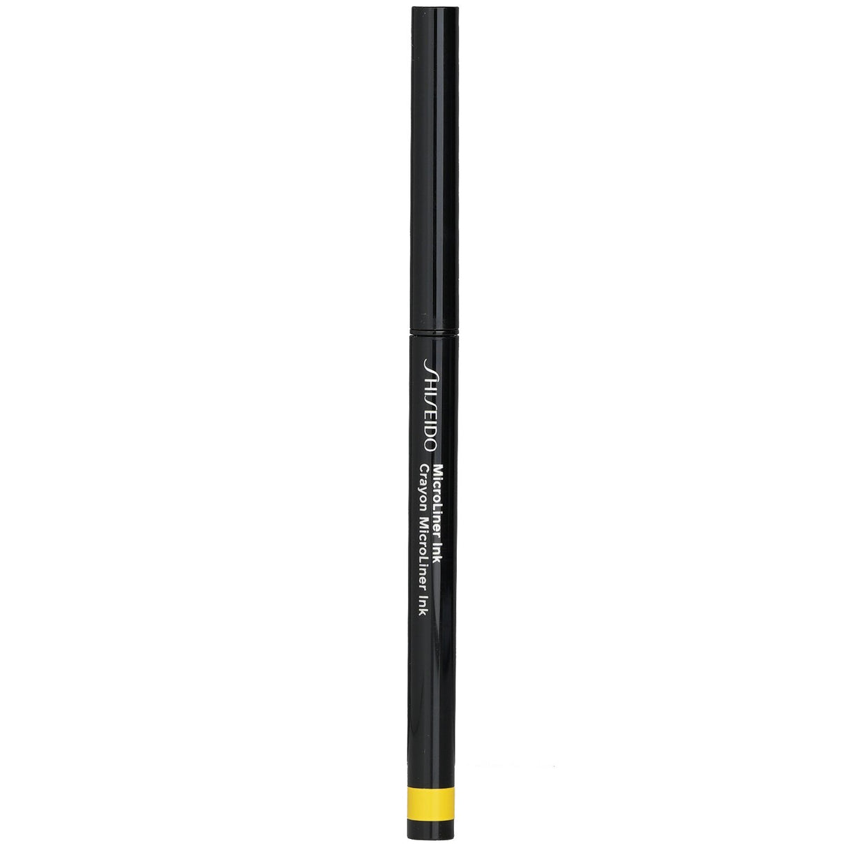 Shiseido MicroLiner Ink Eyeliner in #06 Yellow, a waterproof, precision pencil for bold eye looks, safe for sensitive eyes.