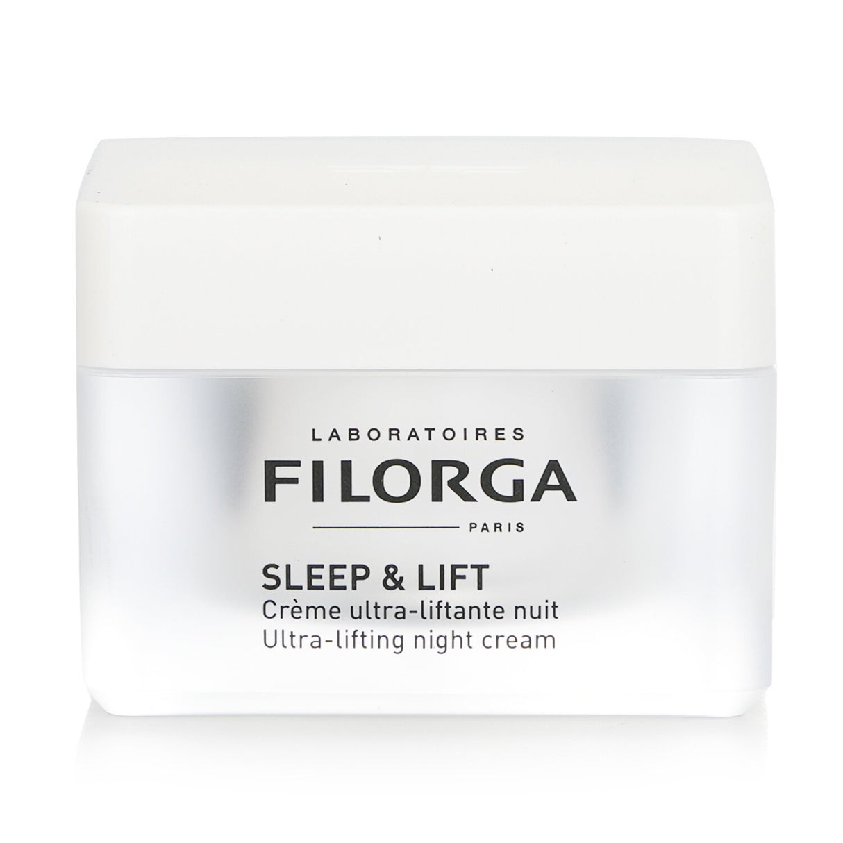 Filorga Sleep & Lift Night Cream in a 50ml jar, offering ultra-lifting, nourishing, and rejuvenating skin benefits overnight.