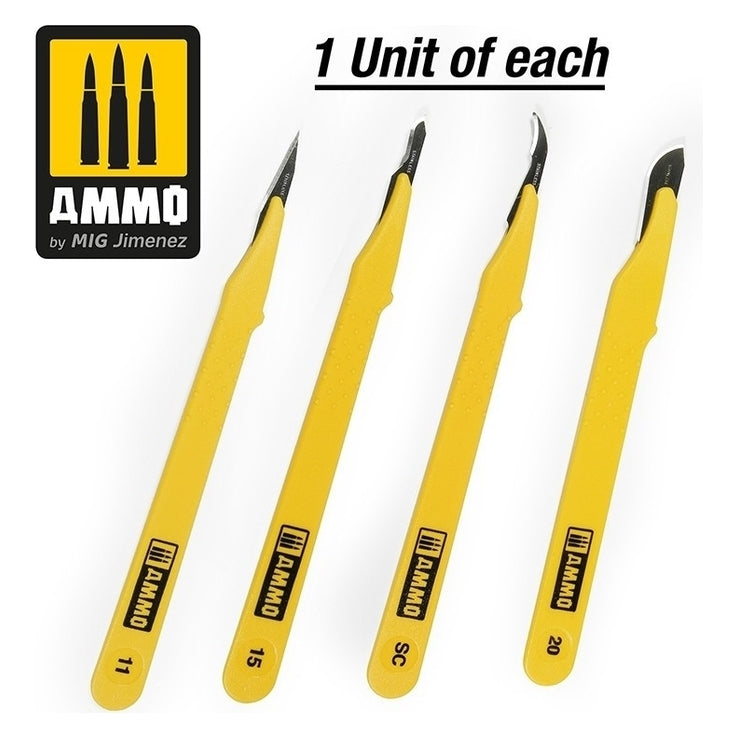 Ammo by MIG - Tools - Standard Blade Set  - 4 Pcs