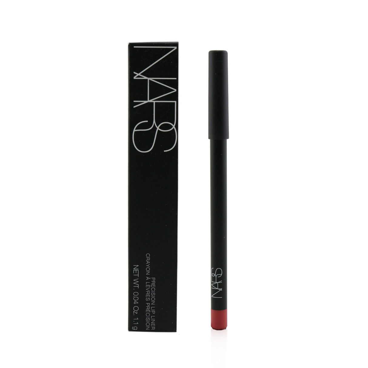 NARS Precision Lip Liner in #Arles, a bright peachy pink pencil for precise lip definition, enriched with nourishing ingredients.